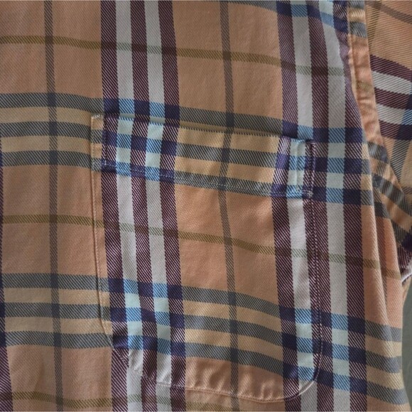 Burberry London Nova Check Plaid Long Sleeve Button Front Cotton Twill Shirt M - Picture 3 of 15